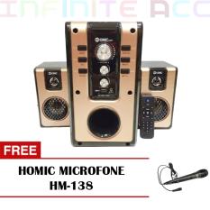 GMC 885 T Bluetooth Speaker Multimedia ( Free Homic Microfone )