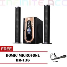 GMC 886P Multimedia Bluetooth Speaker Aktif ( Free Homic Microfone )