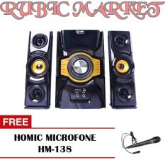 GMC 889B Bluetooth Speaker Multimedia ( Free Homic Microfone )