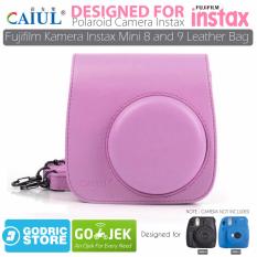 Godric Leather Bag/Tas/Case for Fujifilm Kamera Instax Mini 8 dan 9 - Flamingo Pink