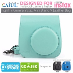 Godric Leather Bag/Tas/Case for Fujifilm Kamera Instax Mini 8 dan 9 - Ice Blue