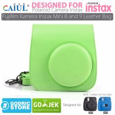 Godric Leather Bag/Tas/Case for Fujifilm Kamera Instax Mini 8 dan 9 - Lime Green