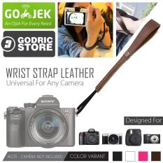 Godric Leather Wrist Strap Kamera Universal DSLR Mirrorless Fujifilm Sony Canon Leica Etc - Coklat