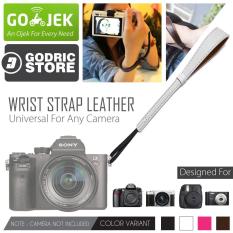 Godric Leather Wrist Strap Kamera Universal DSLR Mirrorless Fujifilm Sony Canon Leica Etc - Putih