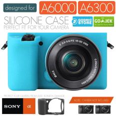 Godric Silicone Sony Alpha A6000 A6300 Silikon Case / Sarung Silicon Kamera Mirrorless - Biru