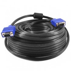 Gold High Quality Kabel VGA Male 15 Meter Cable Proyektor 15m - Hitam