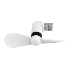 Portabel YANG BAGUS OTG Mini Mikro Usb Kipas Angin Pendingin Besar untuk Telepon Desktop Laptop Putih-Internasional