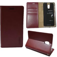 Goospery Mercury Sarung Kulit Leather Case Blue Moon Flip HP Samsung Galaxy J7 Plus - Wine