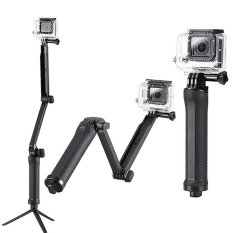GoPro 3 Way Grip Arm Tripod for GoPro, Brica B-PRO & Xiaomi Yi Camera - Hitam