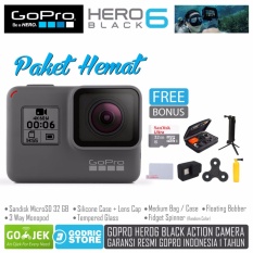 GoPro Hero 6 Paket Hemat Action Camera Hero6 4K 60FPS Garansi Resmi 1 Tahun
