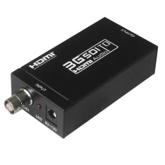 Gosport 1080 P Mini SD-SDI HD-SDI 3G-SDI untuk HDMI Video Audio Konverter HDTV Kamera CCTV U.s. Plug (Hitam)