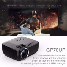 Gp70up Android 4.4 Mini LED Proyektor dengan Google Bermain Diperbarui Oleh Gp70 Portable Proyektor 1g/8g Bluetooth Wifi TV Beamer-Intl