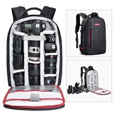 GPL/Beschoi Kamera DSLR Ransel Anti-Air Kamera Tas untuk Sony Canon Nikon Olympus SLR/DSLR Kamera, lensa dan Aksesori, Hitam/Dikirim dari Amerika Serikat-Internasional