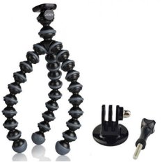 GPL/Gorillapod Fleksibel Tripod (Hitam/Arang) untuk Kamera Aksi dan Bonus GoPro Mount Adapter untuk HD HERO2, HD Hero3, Hero4, HERO4 Sesi, HD Helm HERO, HD Motorsports HERO, HD Surf HERO, HD HERO NAKED/kapal dari AMERIKA SERIKAT-Intl