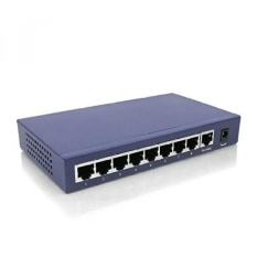 GPL/Huacomm 9-Port Ethernet Home Switch dengan 8 Port PoE DesktopMetal Perumahan POE Splitter Ethernet Extended Unmanaged -Intl