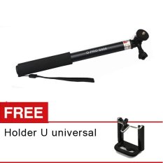 GPRO S888 Monopod-Tongsis Black for Gopro- SJCam - BPro - Action Cam - DSLR - Mirrorless - Hitam