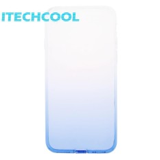 Warna Bertahap Sarung Case dengan Debu Steker untuk iPhone 7/8 Plus (Biru) (Biru)