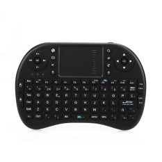 Grand Store Spanish Mini i8 Wireless Keyboard For Smart TV PC Android Linux Win7 Black - intl