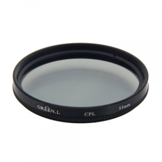 Hijau L 55 Mm CPL Lensa Kamera Filter Digital Abu-abu & Hitam Perbatasan-Intl