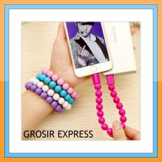 Grosir Express Kabel Data Gelang Mutiara Micro USB