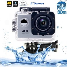 Gshop Action Camera 4K Non Wifi Ultra HD Screen 2.0 inch Waterproof Silver