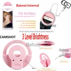 Gshop Rechargeable USB Charge with battery charging Selfie Portable LED Ring Fill Light Camera for iPhone7plues 6 5s 4 Android Samsung