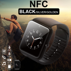 GT08 Bluetooth Smart Kamera perhiasan dengan slot kartu SIM telepon jam pintar Hitam AC459