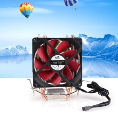 Gtfs CPU Hening Pendingin Dual Fan Heatsink Radiator Pendingin Master untuk Intel AMD-Intl
