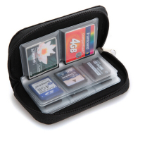Hanyu SDHC MMC Micro SD Penyimpanan Kartu Memori Bawaan Kantong Dompet Pemegang Kotak Hitam-Internasional