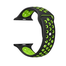 Haotop untuk Apple Watch Band Series 2/1 Soft Olahraga Silicone Bracelet Strap Gelang Penggantian Watchband untuk Apple IWatch NIKE Sport Band 42mm-Intl