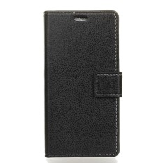 Happon Case for Sharp Aquos U / SHV40 Litchi Grain Pattern PU Leather Case with Card Slots Photo Frame - intl