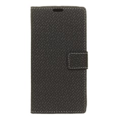 Happon Case for Sharp Aquos U / SHV40 Woven Pattern PU Leather Wallet Case with Card Slots - intl