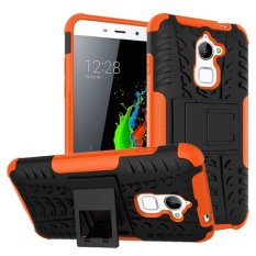 Hard Plastik + TPU Hibrida Armor Bracket Impact Holster Cover Case untuk Coolpad Dazen Catatan 3 Lite (Orange) -Intl
