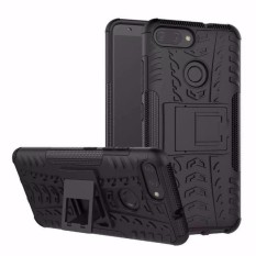 Hard Plastic + TPU Hybrid Combo Armor Back Protective Cover Case For Asus Zenfone Max Plus M1 X018DC ZB570TL (Black) - intl