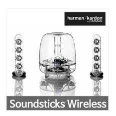 Harman/Kardon Soundsticks 3 Wireless Bluetooth Speaker/Soundsticks III Pengeras Suara Nirkabel-Intl