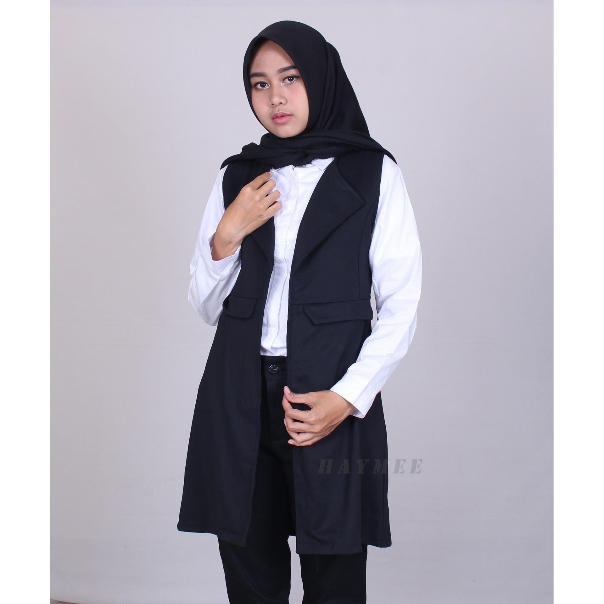 HaymeeStore Baju Outer Wanita Atasan Cardigan Cewek Blazzer Kantor Kerja Cewe Jas Formal Casual Slaveless
