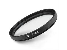 Hazyasm Hitam Universal Aluminium Paduan 67mm Perlindungan UV Filter untuk Digital SLR Kamera