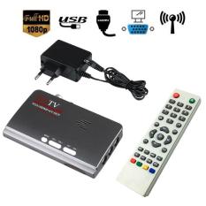 HDMI 1080P VGA DVB-T2 TV Box VGA CVBS Tuner Receiver With Remote Control - intl