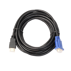HDMI Emas Pria untuk Vga HD Pria 15Pin Adaptor 1080 P HDTV Kabel Konverter (5 M)-Intl