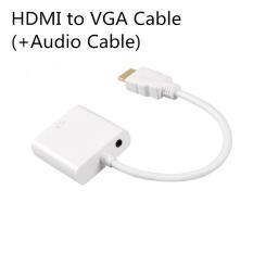 HDMI Ke Kabel VGA, Digital Ke Analog Audio Converter, HDMI Converter Adapter Video Kabel untuk PC Laptop PS3 TV BOX (+ Kabel Audio)
