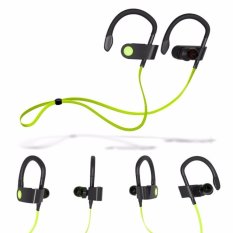 Headset Bluetooth Headset S333 Baru Headset Nirkabel Earphone 4.1 Headset Nirkabel Bluetooth Jogging Binaural Headset Gantung Telinga (Hijau) -Intl