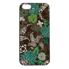 Heavencase Batik Paisley Pattern Rubber/Soft Case for Iphone 5 & 5s Case BLACK
