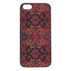 Heavencase Batik Paisley Pattern Rubber/Soft Case for Iphone 5 & 5s Case BLACK