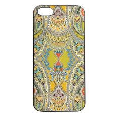 Heavencase Batik Paisley Pattern Rubber/Soft Case for Iphone 5 & 5s Case - Hitam