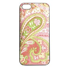 Heavencase Batik Paisley Pattern Rubber/Soft Case for Iphone 5 & 5s Case - Hitam