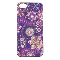 Heavencase Batik Paisley Pattern Rubber/Soft Case for Iphone 5 & 5s Case - Hitam