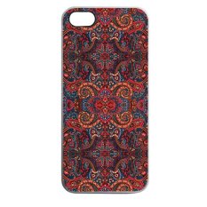 Heavencase Batik Paisley Pattern Rubber/Soft Case for Iphone 5 & 5s Case - Putih