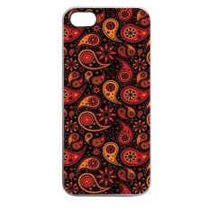 Heavencase Batik Paisley Pattern Rubber/Soft Case for Iphone 5 & 5s Case - Putih