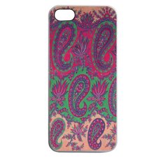 Heavencase Batik Paisley Pattern Rubber/Soft Case for Iphone 5 & 5s Case WHITE