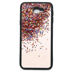 HEAVENCASE Case Casing Samsung Galaxy J5 Prime Case Softcase Bumper Motif Batik Bokeh 06 - Hitam
